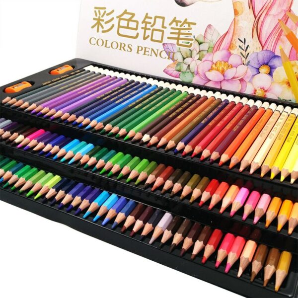 Multicolour 120 Colors Professional Oil Color Pencils Set Artist Painting Sketching Wood Soft Color Pencil School Art Supplies 3