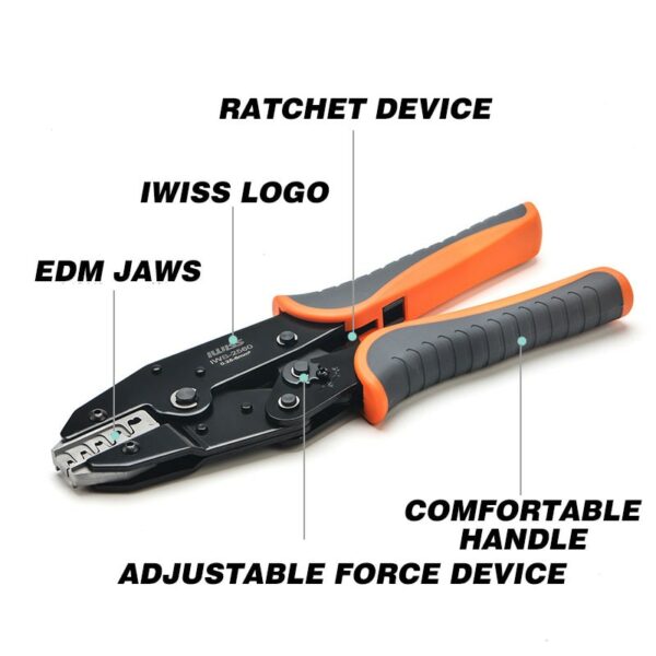 IWISS IWS-2560 EMD Jaw Crimp for AMP TE AMP Plug-In Spring Terminal Import Connector Crimping Pliers Terminal Clamp Tool 4