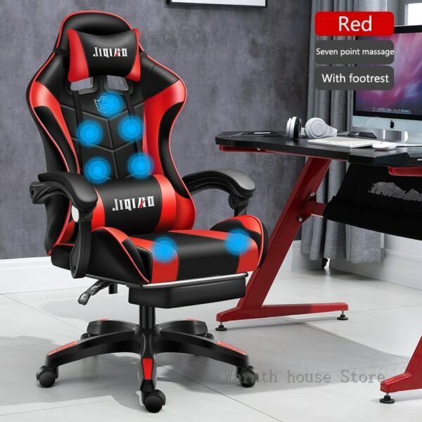 2022 New Massage Computer Chair Gaming Chair Furniture Luminescent RGB Office Chair Ergonomic Swivel Chair Home Live Gamer Chair 1