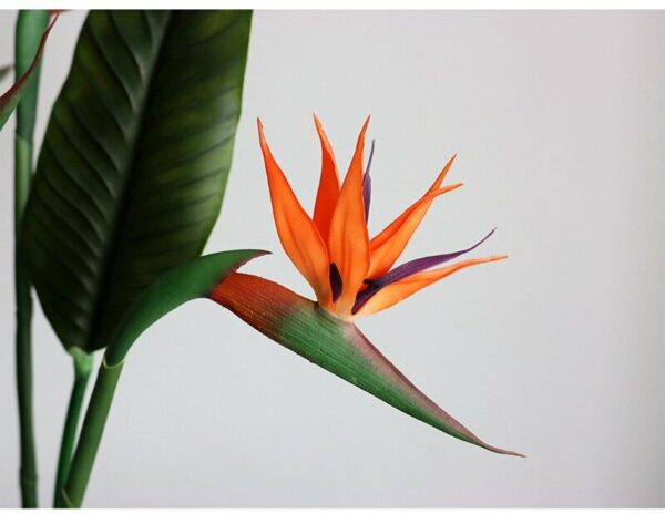 4P Large Bird of Paradise 43'' Artificial Tropical Flower Faux Heaven Bird Plant for Home Office Garden Decor Flower Arrangement 4