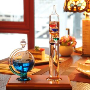 Creative Glass Geometry Galileo Suspension Color Ball Thermometer Room Office Decoration Birthday Gift 1