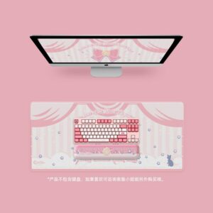 Pink Oversized Mouse Pad Keyboard Pad Hand Support Wrist Rest Girl Cute  Desk Mat Office Gaming Accessories Students Writing Pad 2