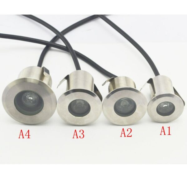 1W LED Underground Light Stainless Steel Underwater Lights Waterproof IP68 Red Green Blue AC/DC12V24V Outdoor Landscape Lighting 1