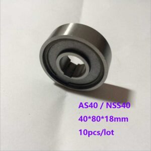 10pcs/lot AS40 NSS40 40×80×18mm Backstop One Way Clutch Bearing Roller Type Bearings 40*80*18mm Freewheel Type Cam Clutch 1