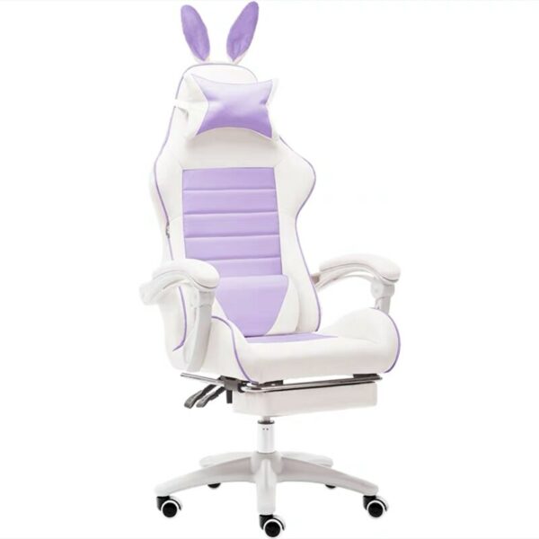 Office Chair WCG Computer Gaming Chair Reclining Armchair with Footrest Internet Cafe Gamer Chair Office Furniture Pink Chair 4