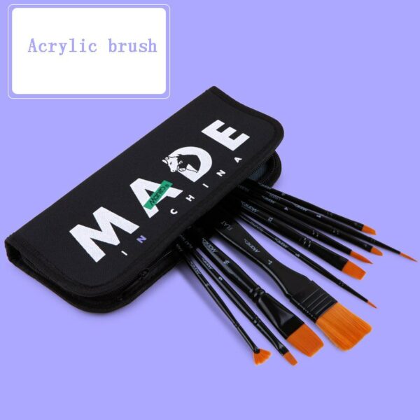 10Pcs Horse Paint Brushes Set Watercolor/Acrylic/Oil Painting Brush Pen for School Student Art Supplies watercolor brush 5