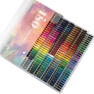 180 Professional Drawing Color Pencil Watercolor Oil Coloured Pencils Set Office School Staionery Art Supplies Wonden Craft Kit 1