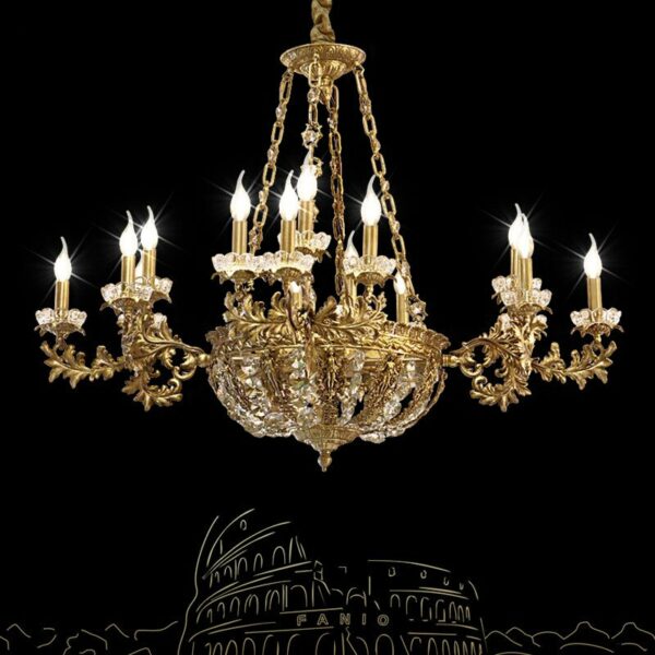 French style copper chandelier luxury creative bedroom living room dining room hotel villa high-end club chandelier 3