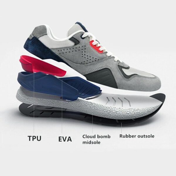 2022 Mijia shoes Retro Sneaker Vintage men Running Shoes Genuine Leather Suede Mesh Breathable sports shoes 4