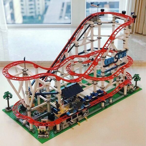 In Stock 4619PCS With Motor Roller Big Coaster Compatible 15039 18003 10261 DIY Model Building Blocks Bricks Kid Birthday Gift 2