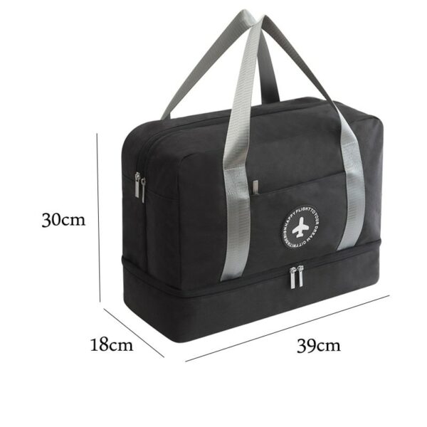 Travel Folding Compression Packing Cubes Dry Wet Separation Clothing Shoes Luggage Sports HandBag Portable Boarding Storage Bag 6