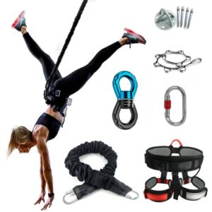 Bungee Dance Flying Suspension Rope Aerial Anti-gravity Yoga Cord Resistance Band Set Workout Fitness Home GYM Equipment 1