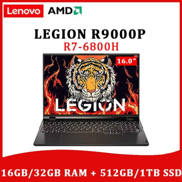 Lenovo LEGION R9000P Gaming Laptop 2022 New AMD Ryzen 7 6800H 16GB/32GB RAM 1TB SSD RTX3060/RTX 3070Ti 165Hz Windows 11 Notebook 1