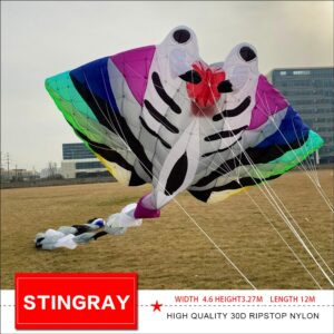 new arrival 12m Stingray soft infltable kite pilot kite 4.6*3.27m 1