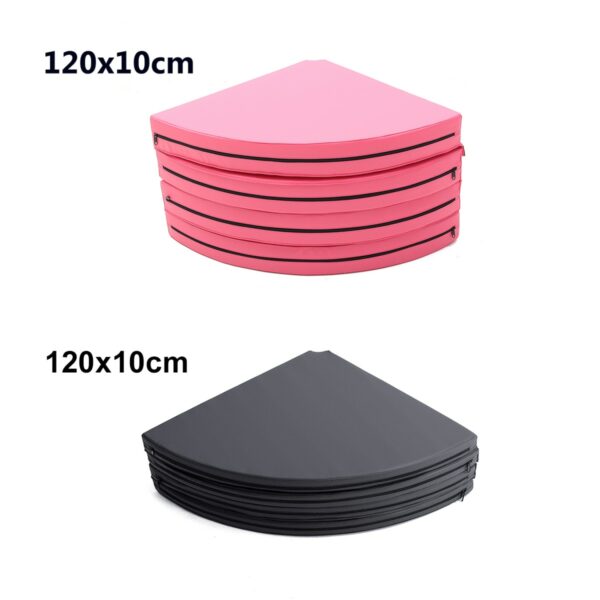 120*5-10cm Foldable Pole Dancing Protect Mat Round Yoga Mats Indoor Gym Fitness Equimpment Exercise Sports Safety Pads Men Women 3