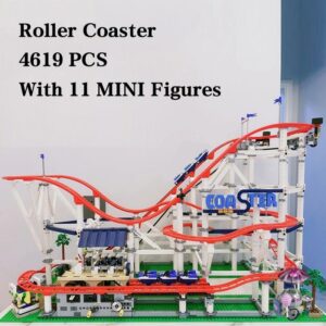 In Stock 4619PCS With Motor Roller Big Coaster Compatible 15039 18003 10261 DIY Model Building Blocks Bricks Kid Birthday Gift 1