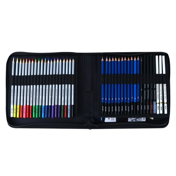 122 Pcs Professional Colored Pencils Water Soluble Watercolor Pencil Set Metallic Oil Pencil Carbon pencil Artist Art Supplies 3