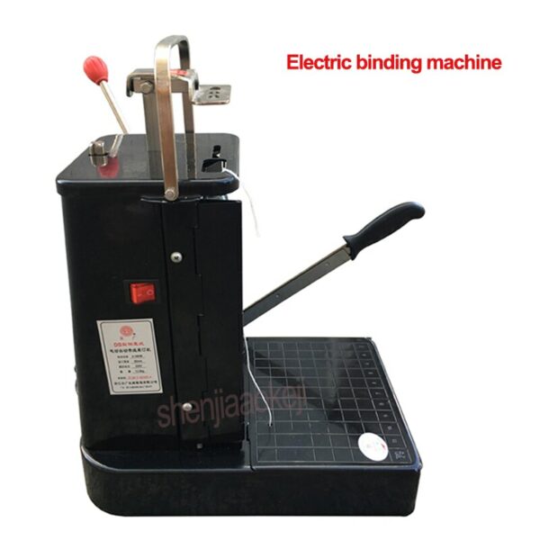 YG-DS automatic threading three-hole bill file punching machine Electric binding machine Financial voucher bookbinding machine 3