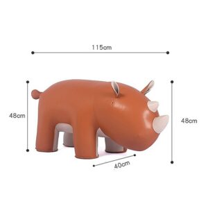 LARGE RHINOCEROS STOOL Microfiber Leather Surface A Special Furniture For Your Home Decoration Rhinoceros Stool 2