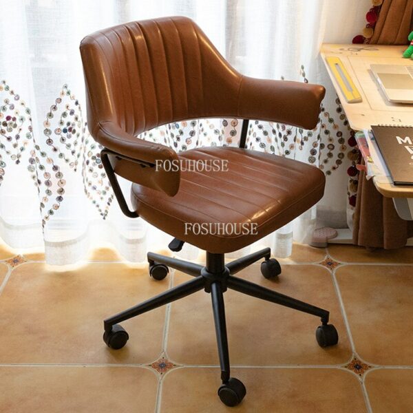 Front Desk Bedroom Backrest Lounge Chair Apartment Hotel Computer Chairs Simple Home Furniture Lifting Swivel Study Office Chair 1