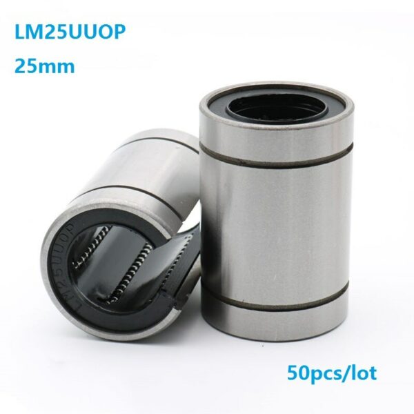 50pcs/lot 25mm LM25UUOP LM25OP LM25UU-OP open linear motion ball bearing bush bushing for CNC DIY Open Type Linear Bearing 1