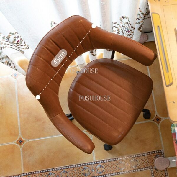 Front Desk Bedroom Backrest Lounge Chair Hotel Computer Chairs Simple Home Furniture Lifting Swivel Study Office Chair FOSUHOUSE 4