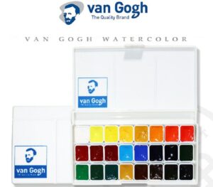 Holland imports Van Gogh watercolor paint 24 colors 0.5ml/1ML solid acuarelas painting art supplies 1