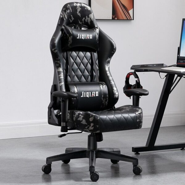 New Fashion Gaming Chair Camouflage PU Leather Computer Chair RGB  Gamer Chair High Quality Ergonomic Chair Boys Bedroom Chair 6