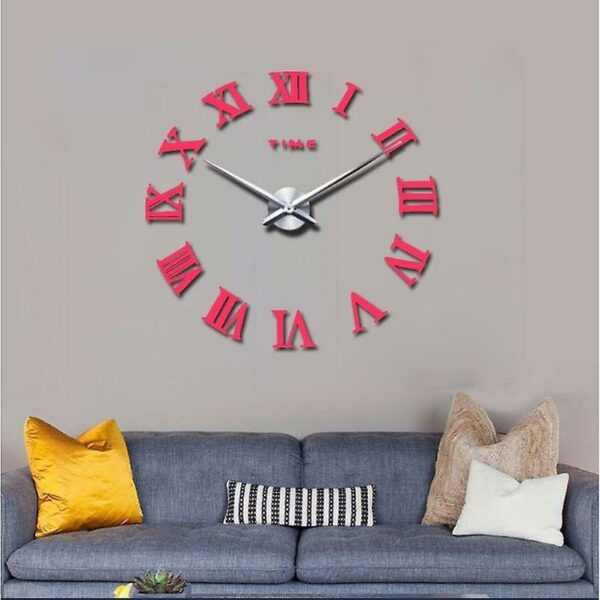 Large Roman Mirror Fashion Modern Quartz Clocks