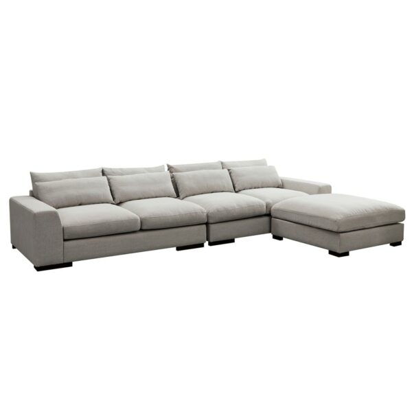 Sofa Comfortable Combination Sofa Living room sofa Light Gray 4