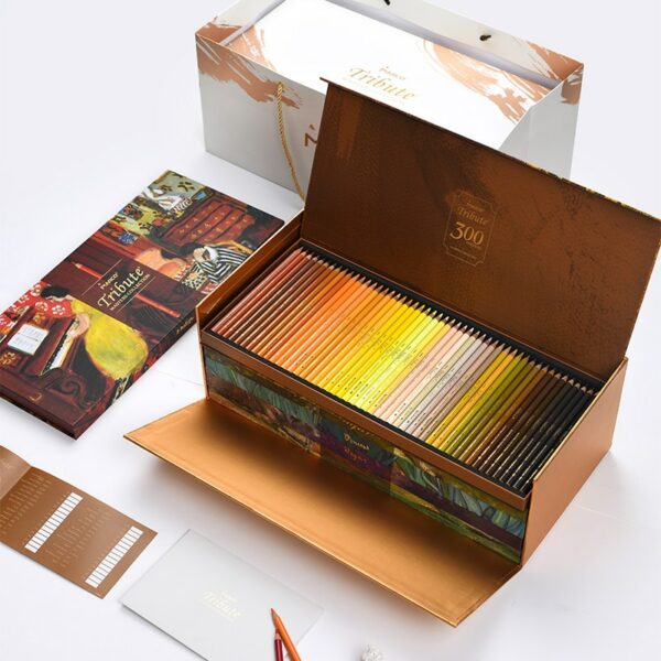 Marco Tribute 300 Colors Gift Box Colored Pencils Set Master Oil Limited Color Pencil Art Supplies For Artist Collection Andstal 1