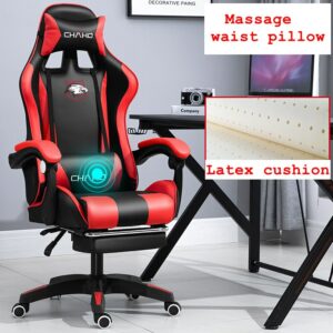 Luxury Ratex Cushion Gaming Chair With Massage Waist Pillow Professional Computer Chair Office Chair Super Soft Game Racer Chair 2