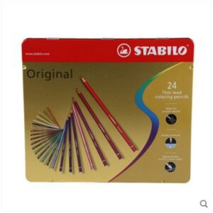 Stabilo Original color pencil professional oil color lead hand painted filling iron box 12 color 24 color 38 color art supplies 2