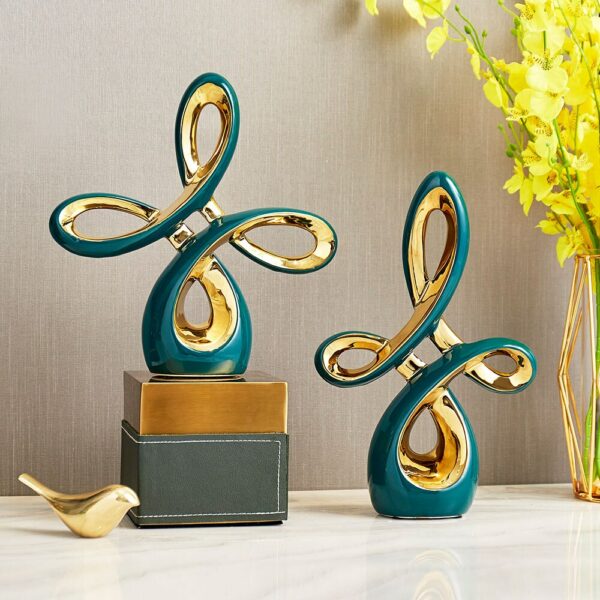 Ceramic Small Figurines Abstract art ornaments nordic creative office gift Home decoration accessories Living Room art Bookshelf 2