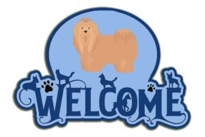 Carolines Treasures CK8041DHW Welcome Door Hanger