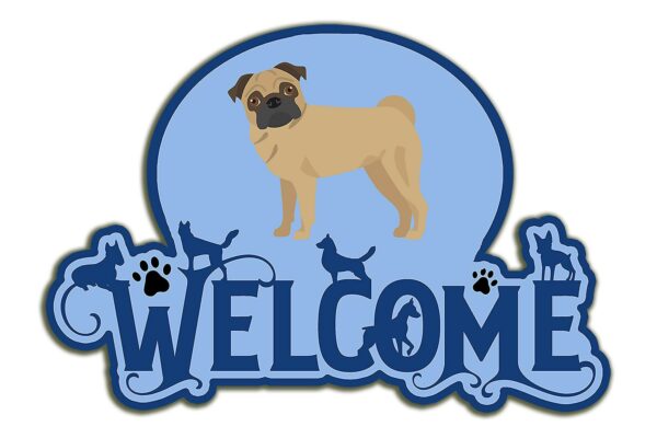 Carolines Treasures CK8065DHW Welcome Door Hanger