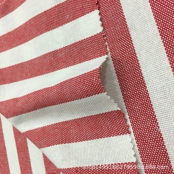 3m/lot Wide Stripes Sofa Fabric Linen Cotton Polyester Hemp Cloth Pillow Window Curtain Mat Bedding Set Home Decoration 4