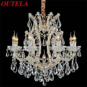 OUTELA European Style Chandelier Lamp Luxury LED Candle Pendant Lighting  Fixtures for Home Decoration Villa Hall 1