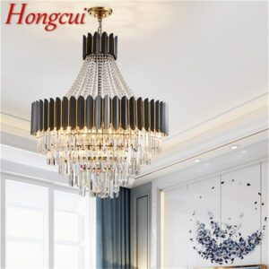 Hongcui Crystal Pendant Light Postmodern Luxury Chandelier LED Decorative For Home Dining Living Room 1