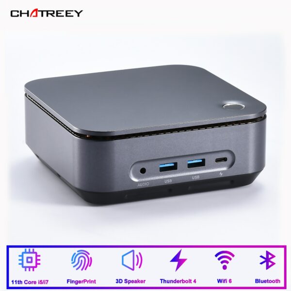 Mini pc Intel Core i5 1135G7 i7 1165G7 Desktop computer build in Speaker Thunderbolt4 3x4K Output Gaming PC Windows 11 wifi 6 1