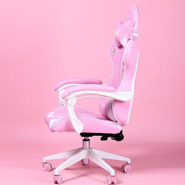 Pink Magic Gaming Chair Girl Game Competitive Rotating Chair Home Liftable Computer Chair Fashion Comfortable Anchor Live Chair 2