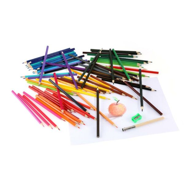 72 Colors Professional Oil Color Pencils Set Artist Painting Sketching Color Pencil Art Supplies with Pencil Sharpener Extender 6