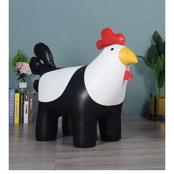 LARGE COCK ROOSTER STOOL Microfiber Leather Surface A Special Furniture For Your Home Decoration Cock Rooster Stool 5