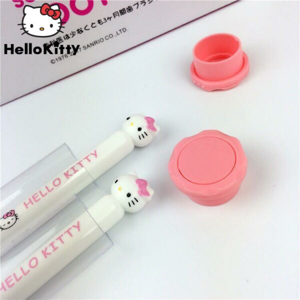 12/24pcs Kawaii Cartoon Hello Kitty Toothbrush Soft Bamboo Charcoal Toothbrush Travel Portable Household Toothbrush For Girls 6