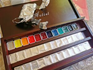 Daniel Smith original watercolor paint set 12/24/36 color 0.5ml/1ml/2ml acuarelas pigment painting art supplies 2