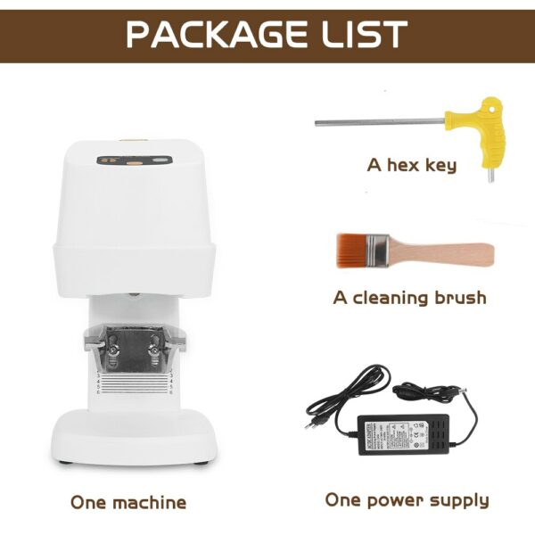 Tamper 58MM For Coffee Automatic Electric Bean Powder Flat Press Stainless Steel With Power Supply Tamper Coffee Tool 6