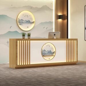 Modern minimalist clothing beauty salon health salon barber shop reception front desk Japanese restaurant restaurant bar cashier 2