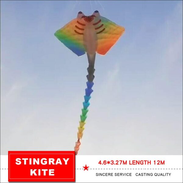 new arrival 12m indistinct Stingray kite soft inflatable kite show kite 3