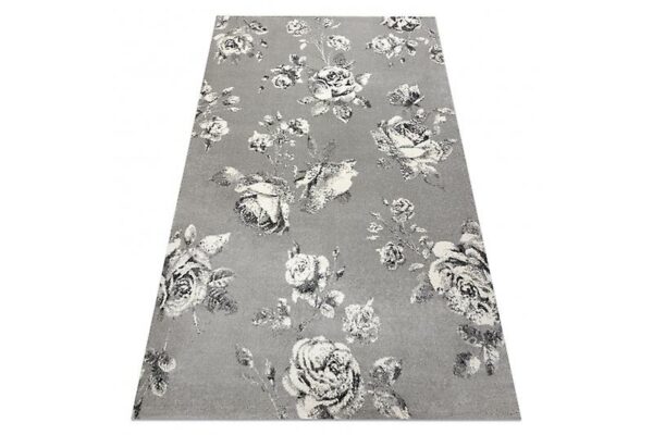 Rug GNAB 60642653 Flowers roses grey / white