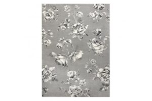 Rug GNAB 60642653 Flowers roses grey / white